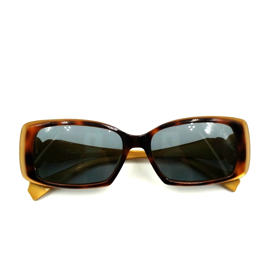 Thalia Musical Tortoise Rectangle Sunglasses
